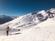 Finalmente dopo il noioso traverso si inizia a salire