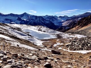 Il Lago Reisassa ghiacciato