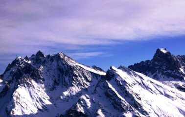 Aiguille e Brec de Chambeyron dalla cima