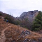 sul costone di salita