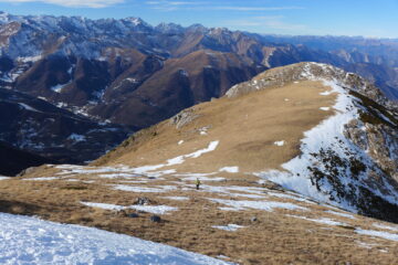Discesa verso il Bec Rosso