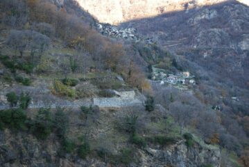 A Perloz, vista di Chemp e Marine