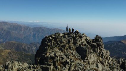 la vetta vista dal Drone