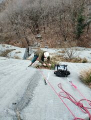 Gabriele del SAST mentre pulisce L2 