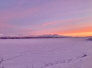 Il Lago Torneträsk dalla riva