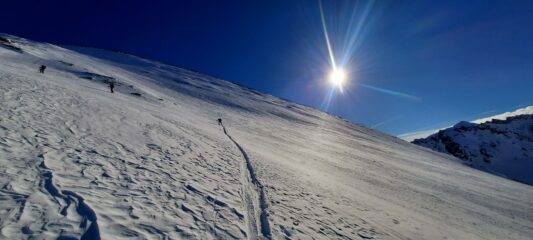 Salendo la pala finale