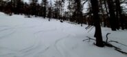 Neve che rimane bella fino alla stradina finale