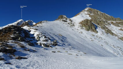 La cresta finale vista dal Pizun.