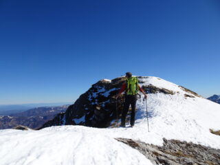 cresta in prossimità della vetta