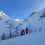 Quasi al fondo del vallone. Neve abbondante