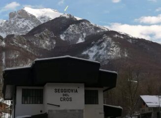 la partenza della vecchia seggiovia ,in disuso da molti anni