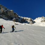 Quasi sotto le cascate, davanti a noi l'ingresso del canale