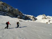 Quasi sotto le cascate, davanti a noi l'ingresso del canale