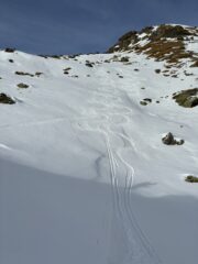 Tracce sul valloncello a dx