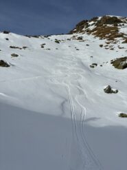 Tracce sul valloncello a dx