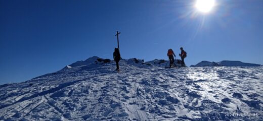 L'arrivo sulla Cima Durand (m.2096)