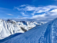 Traccia di salita tipo autostrada
