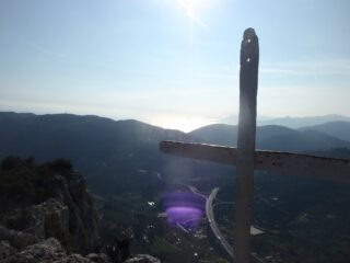 dalla cima vista sul mare