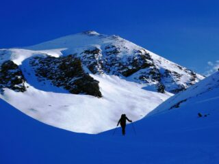 In uscita sul pianoro sotto la cima