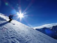 Sul bellissimo scivolo iniziale