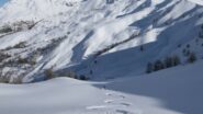 Discesa verso il vallon del Mirandol