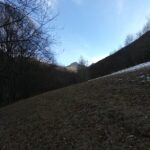 Inizio vallone Vertamun, in fondo il Bec Baral