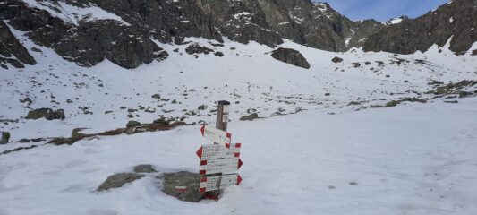 segnaletica nel fondo vallone