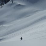 La breve deviazione verso destra a quota 2440 m circa