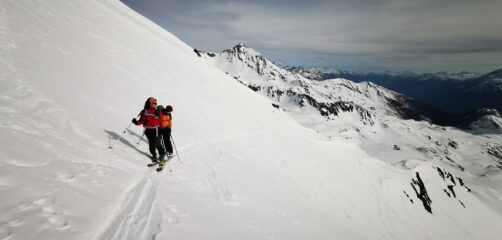 Quasi al colletto, prima della cresta