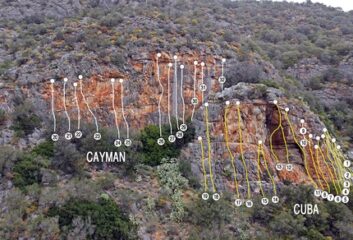 Topo falesia da Planet Mountain 
