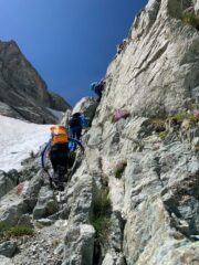 Le catene sul lato destro del Coulour del Porco