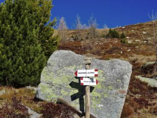 bivio per madonna alpina e cima di Crosa