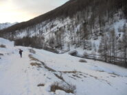 Il ponte che immette sulla pista di fondo