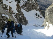 Nella parte alta il canale si allarga