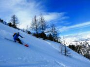 Bella neve dopo la parte iniziale