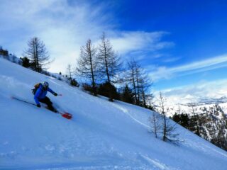 Bella neve dopo la parte iniziale