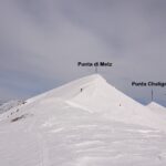 Salendo sulla cresta sud della P.ta di Metz