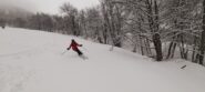 Neve splendida nelle radure finali