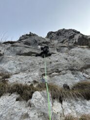 Enrico lungo la prima lunghezza