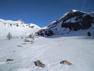Il vallone subito dopo la partenza della seggiovia.