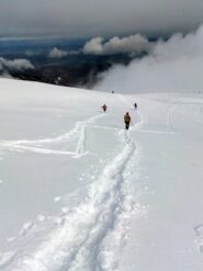  in discesa fuori dalle piste  verso la Turra