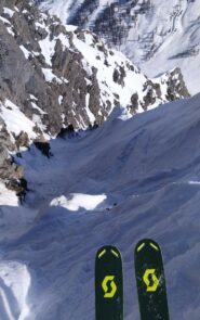 Il budello dalla selletta di partenza 