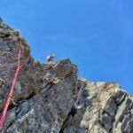 Sul secondo tiro, sotto la sosta 