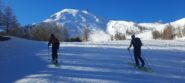 Il pendio nord del Sises sopra le piste
