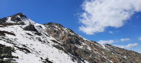 cresta e punte dal versante della discesa