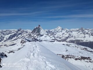 Dalla cima verso il Cervino
