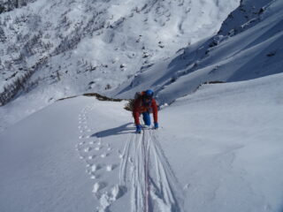 Marco in uscita dal traverso di L5/L6