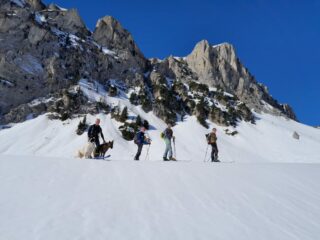 In salita nella parte iniziale del vallone