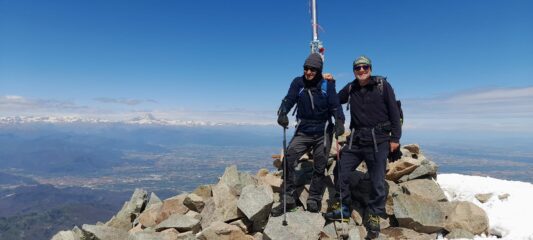 autoscatto di vetta..