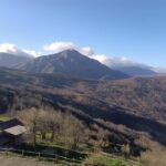 Panorama su parco delle Capanne di Marcarolo dalla SP 165.